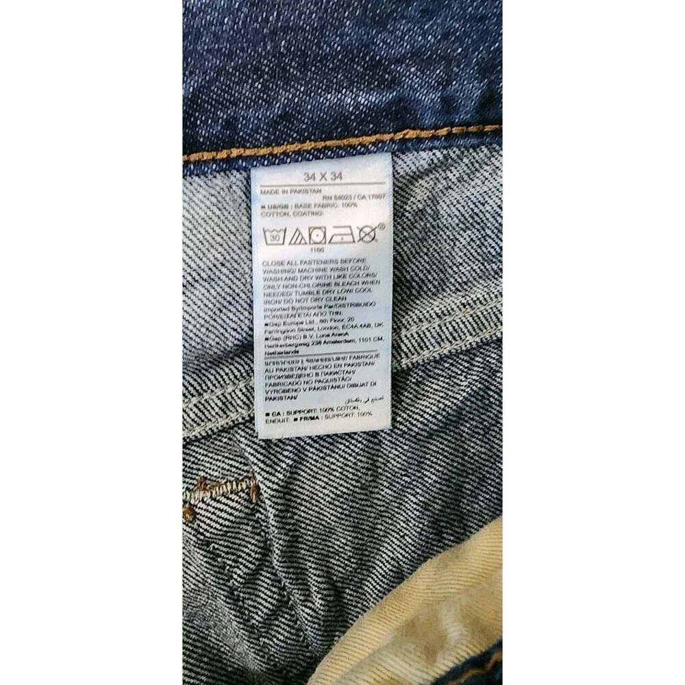 Banana Republic Jeans Men's 34x34 Dark Wash Selvedge Denim Slim Straight Leg